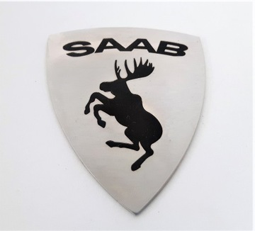 ЭМБЛЕМА CRAZY MOOSE SAAB НЕРЖАВЕЮЩАЯ СТАЛЬ гравировка L