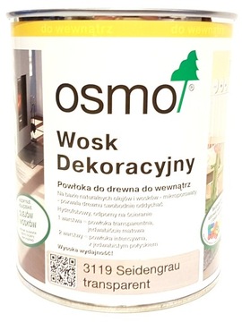 Osmo 3119 WOSK Dekoracyjny 0,75l jEDWABISTY SZARY