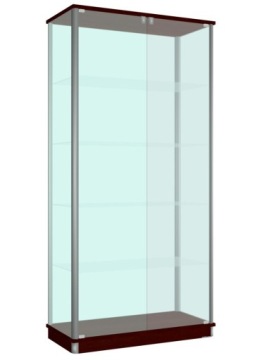 СТЕКЛЯННАЯ ВИТРИНА 100/190 + ЗАМОК для МАГАЗИНА