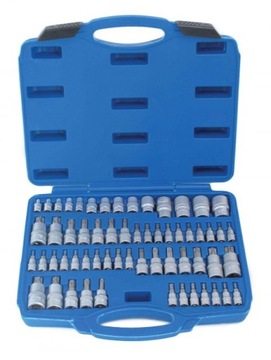 S-ST60B НАБОР ТОРЦЕВ TORX/E-TORX/TORX PLUS, 60 ШТ. SATRA