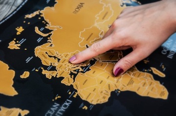 Подарочный набор: Скретч-карта LUX + черная рамка.