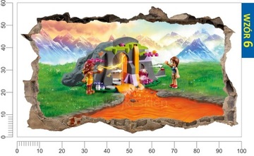 Наклейка на стену LEGO ELVES эльфы дыра на стене