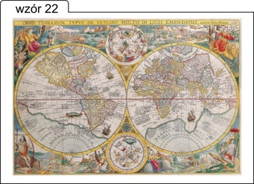 Карта Старого Света - постер - постеры 100x70