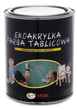 EKOAKRYLKA FARBA TABLICOWA KREDOWA CZARNA 0,75L