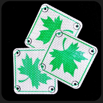 2 x GREEN LEAF присоска для молодых водителей