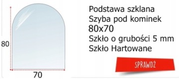 ЗАКАЛЕННОЕ БЕЗОПАСНОЕ СТЕКЛО 100X50 В ОСНОВАНИИ СТЕКЛЯННОЙ ПОЛКИ ПЕРЕД КАМИНОМ