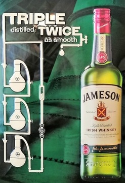 JAMESON WHISKEY szyld metalowy 30x40cm
