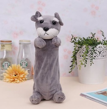 ПЛЮШЕВЫЙ ШКОЛЬНЫЙ пенал СОБАКА-МАСКОТ