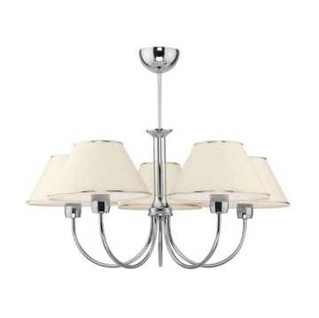 Lampa żyrandol abażur glamour chrom BEGAMO 1580 J