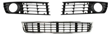 3x GRILL ATRAPA W ZDERZAKU PRZÓD AUDI A4 B6 00-04