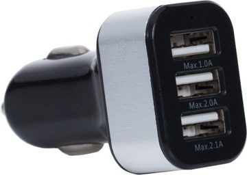 Ładowarka samochodowa USB 3 w 1