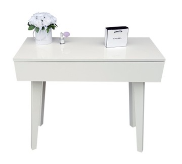 БЕЛЫЙ туалетный столик, СКАНДИНАВСКИЙ СТИЛЬ, ДЕРЕВЯННЫЕ НОЖКИ