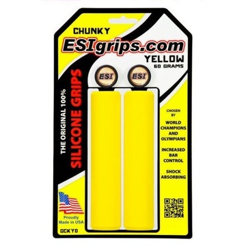 Esi Grips chwyty Chunky 60g żółte + korki