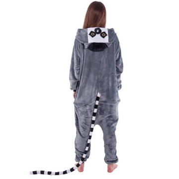 Лемур пижама кигуруми комбинезон мужской женский маскарадный костюм XXL 183-195