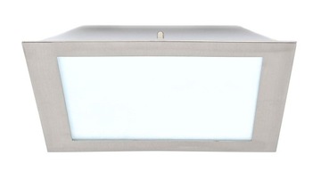 PLAFON LAMPA SUFITOWA 2X 40W E14 STAL SZCZOTKOWANA