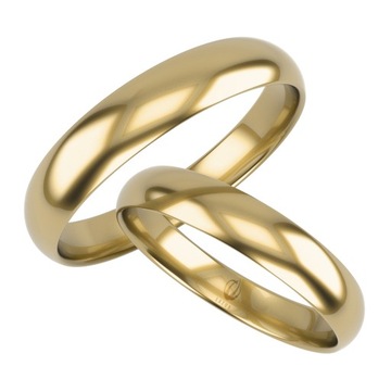 ZŁOTA OBRĄCZKA ŚLUBNA- próba 333, półokrągłe, 3 mm