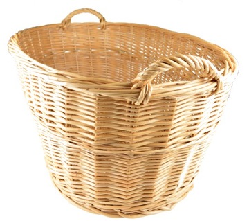 Wiklinowy KOSZ NA DREWNO BIELIZNĘ ZABAWKI 80CM