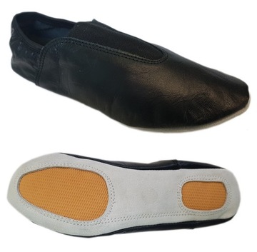 BALETKI BALERINKI SKÓRZANE ANTYPOŚLIZGOWE R. 26