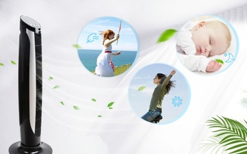 ЭФФЕКТИВНЫЙ КОЛОННЫЙ ВЕНТИЛЯТОР 45 Вт + ДИСТАНЦИОННОЕ УПРАВЛЕНИЕ