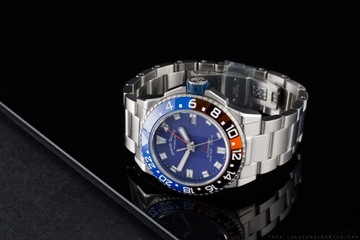 ARMAND NICOLET GMT JS9-44 АВТОМАТИЧЕСКИЙ НОВЫЙ 44ММ/КОМПЛЕКТ.