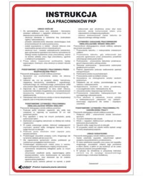 INSTRUKCJA PPOŻ DLA PRACOWNIKÓW PKP IP008 PCV