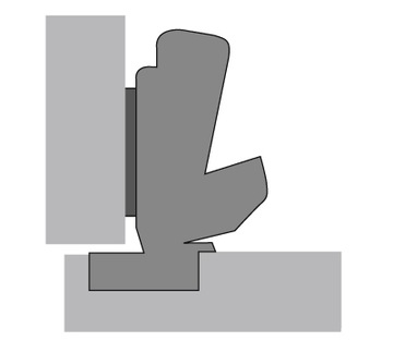 Zawias 165 stopni zerowy uskok Hettich Sensys 8657i cichy domyk + prowadnik