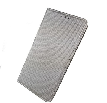 МАГНИТНЫЙ ЧЕХОЛ ДЛЯ Sony Xperia E5 SMART BOOK — серебристый