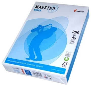 Papier ksero A4/200g MAESTRO EXTRA klasa Premium