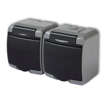 KARLIK JUNIOR GNIAZDO PODW 30GHE-2 GRAFIT