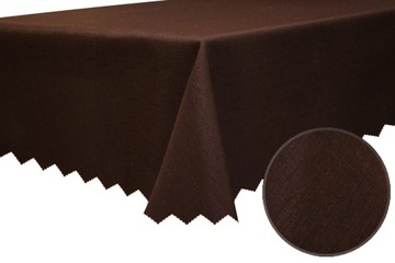 Plamoodporny obrus 130x220 cm do jadalni brązowy