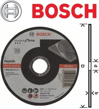 Диск металлический 125х1,0х22 Рапидо