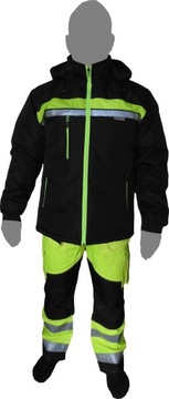 ЗИМНЯЯ РАБОЧАЯ КУРТКА XXL С УТЕПЛЕНИЕМ И СВЕТООБРАЗИТЕЛЕМ