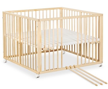 KLUPŚ JONAS PINE ДЕТСКАЯ РУЧКА НА КОЛЕСАХ