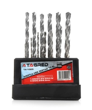 НАБОР СВЕРЛ ПО МЕТАЛЛУ 13 ШТ. СВЕРЛА СВЕРЛА 1,5-6,5 ММ