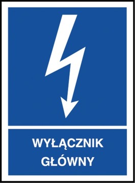 ZNAK elektryczny Wyłącznik główny