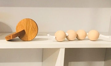 zestaw Montessori dysk rotacyjny i perełki eko