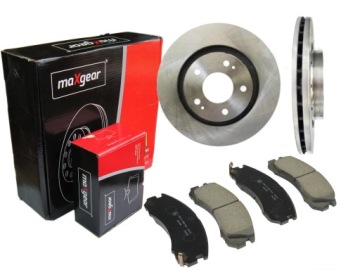 TARCZE + KLOCKI MAXGEAR PRZÓD MITSUBISHI OUTLANDER