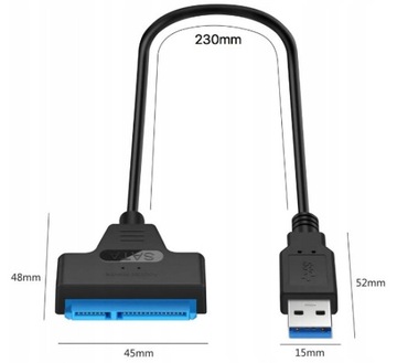 Адаптер USB 3.0 SATA для адаптера жесткого диска SSD