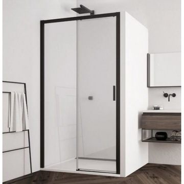Drzwi TOP LINE S czarny mat 120 L Sanswiss Ronal