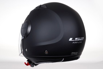 LS2 OF562 ШЛЕМ AIRFLOW ЧЕРНЫЙ MAT JET ОТКРЫТЫЙ