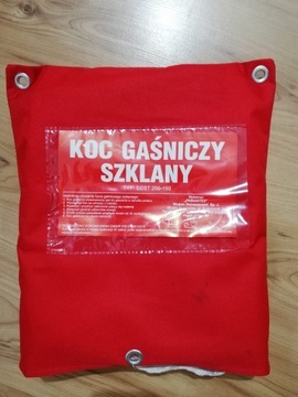Koc Gaśniczy Szklany Przeciwpożarowy 120 x 180 cm