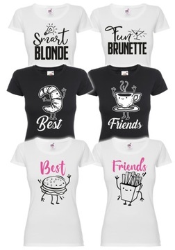 KOSZULKI BFF BEST FRIENDS ZOŁZA DLA PRZYJACÓŁEK X2