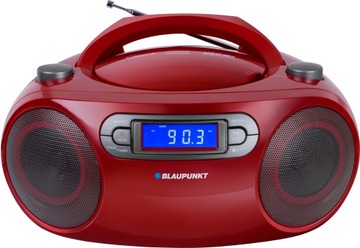 BOOMBOX BB18RD BLAUPUNKT FM/CD/MP3/USB/AUX CZERWON