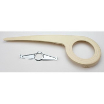 Osłona korby i łańcucha Alicja 110mm kremowa,33719