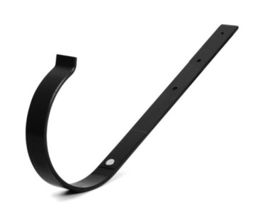 hak uchwyt 125mm prosty METALOWY Bryza CZARNY