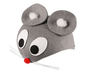 ШЛЯПА МЫШИ, КОСТЮМ МЫШИ СЕРЫЙ ВОЙЛОК