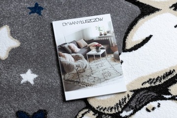 ДЕТСКИЙ КОВЕР PETIT круг 140 СЛОН серый #GR3719