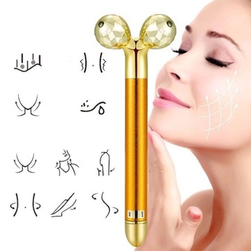 3D МАССАЖЕР ДЛЯ ЛИЦА И ГЛАЗ 24К ЗОЛОТО
