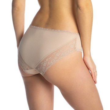 ТРУСИКИ LAMA Nude С КРУЖЕВОМ, ВЫСОКАЯ ТАЛИЯ L 40