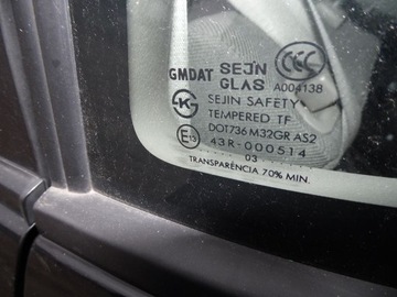 ОКНО КУЗОВА ЗАДНЕЕ СЛЕВА, DAEWOO TACUMA I U100